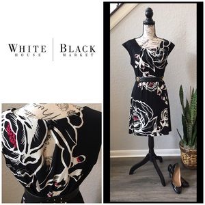 White House Black Market Floral Print Dress